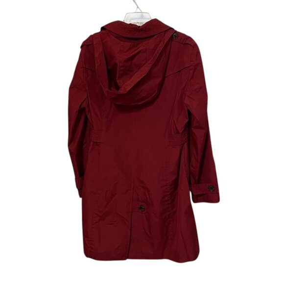 Marvin Richards New York Red Rain Coat Womens Size Extra Large Detachable Hood - Picture 4 of 14